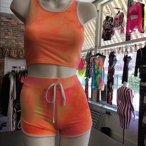 Two piece tyedye Short Set